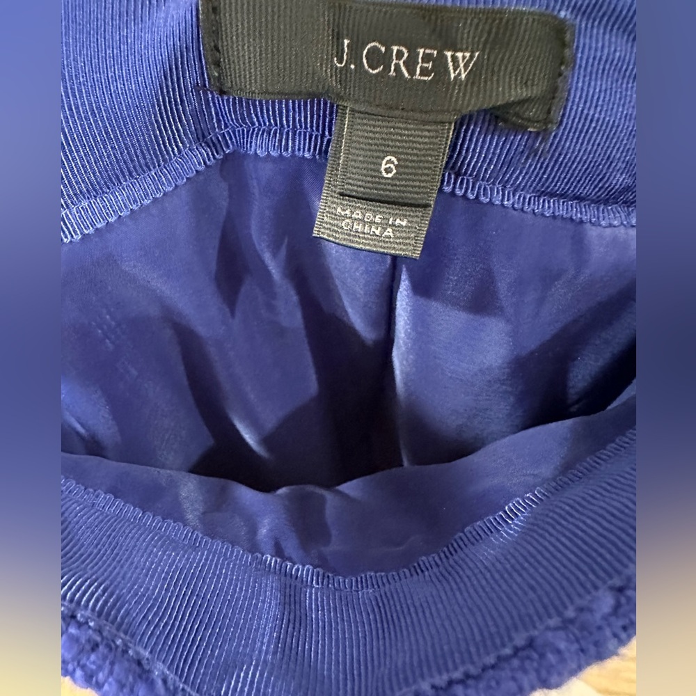 J. Crew Royal Blue Tweed Pencil Skirt - Picture 3 of 7